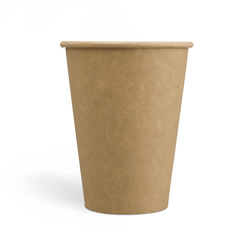 12オンスPEコーティングシングルウォールクラフトコーヒーカップ