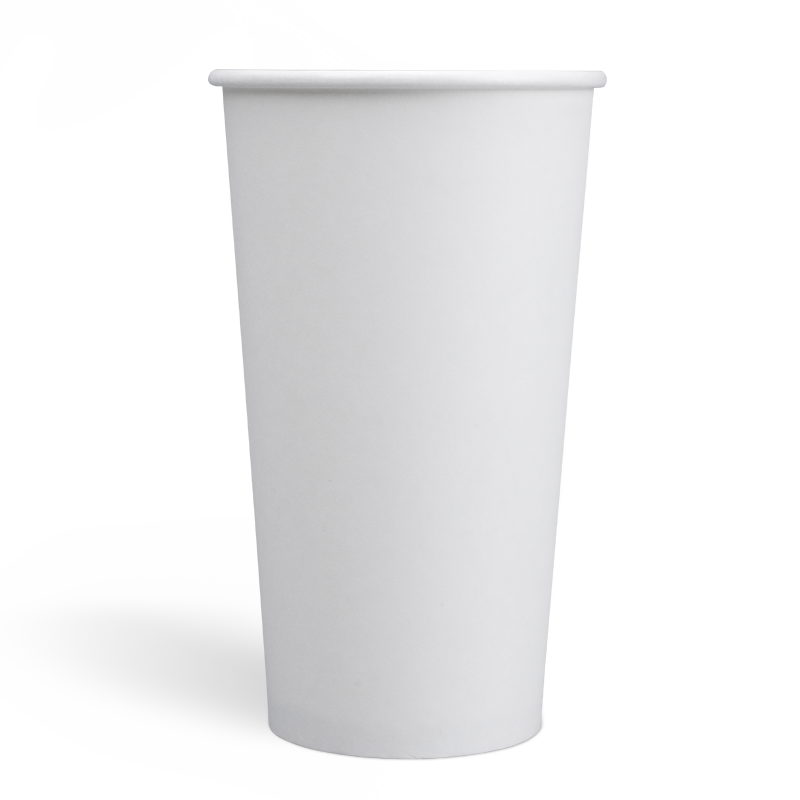 22オンス堆肥化可能なPLAコーティングシングルウォールペーパーカップ