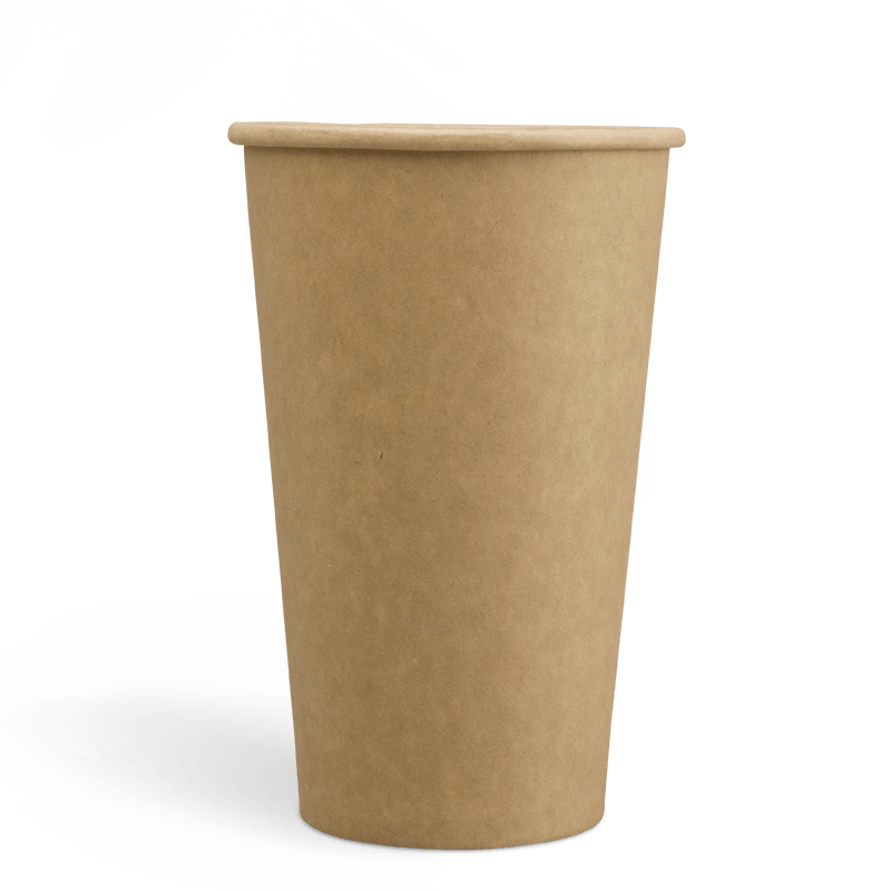 22オンスPEコーティングシングルウォールクラフトコーヒーカップ
